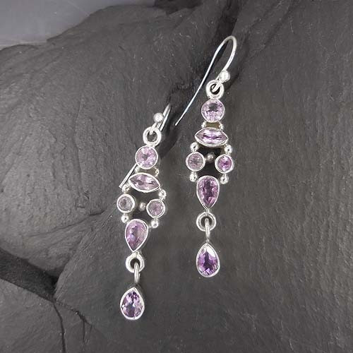 Ohrringe mit Amethyst
