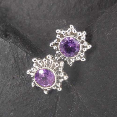 Amethyst Ohrstecker Stern