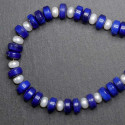 Lapis Lazuli Kette mit Korallen-, Türkis- und Silberperlen