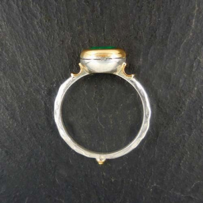 Rubin Ring Silber mit Gold
