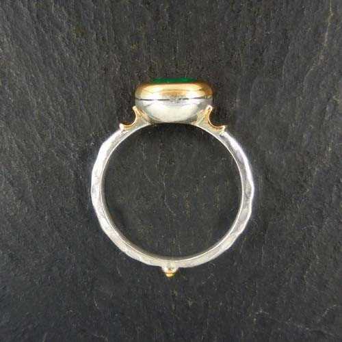 Rubin Ring Silber mit Gold