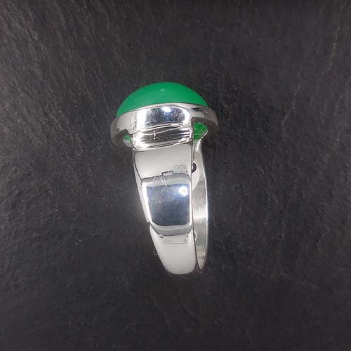 Chrysopras Ring Rund