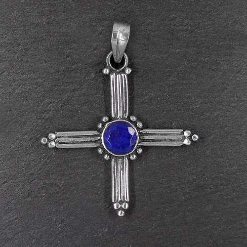 Lapis Lazuli Anhänger Kreuz