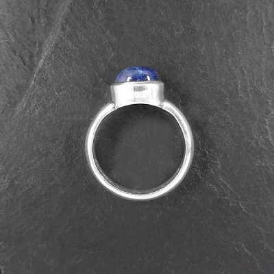 Tansanit Ring Queroval