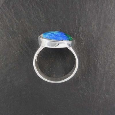 Azurit-Malachit Ring