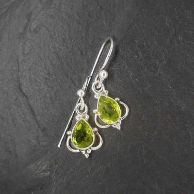 Peridot Ohrringe Tropfen
