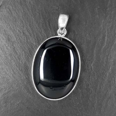 Onyx Anhänger Oval