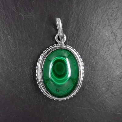 Malachit - Anhänger Oval