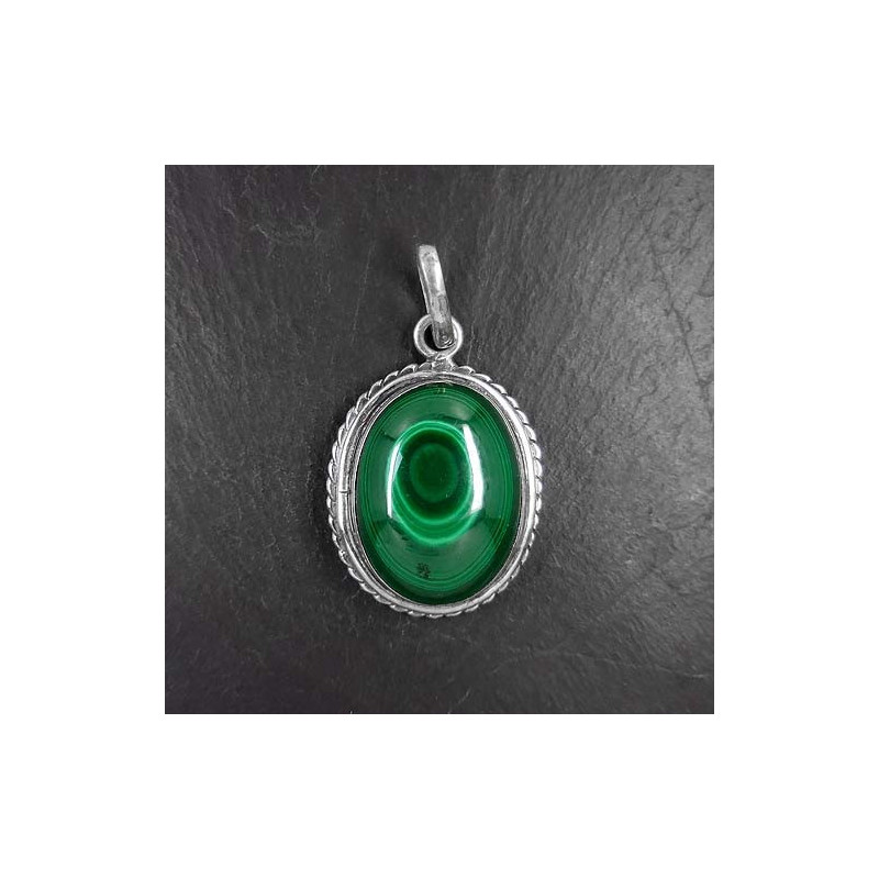 Malachit - Anhänger Oval